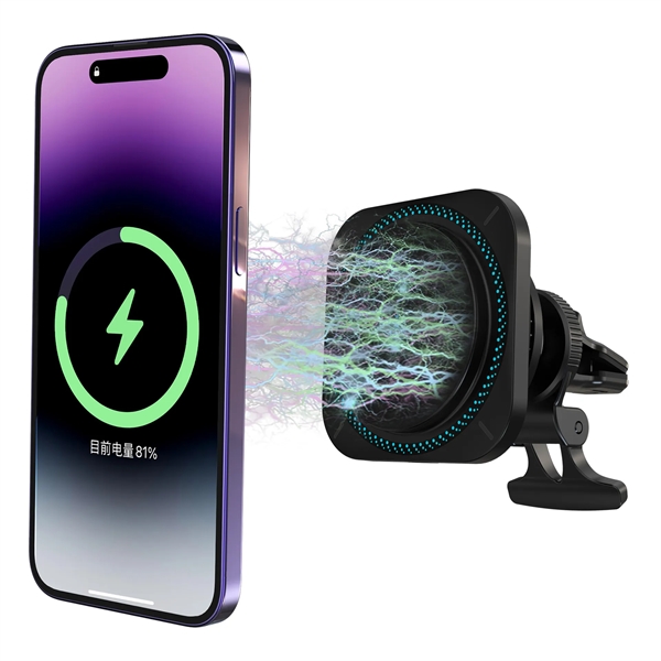 MagSafe Car Mount Magnetic Ice Cooling Wireless Charger - MagSafe Car Mount Magnetic Ice Cooling Wireless Charger - Image 1 of 3