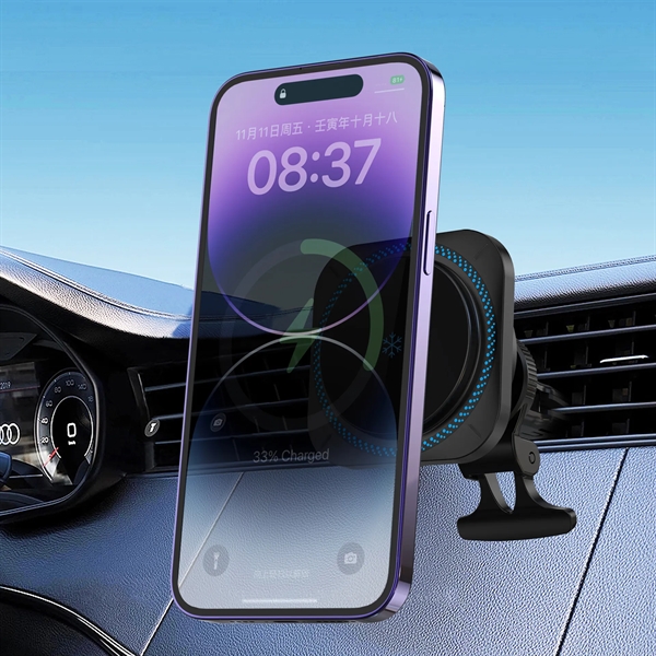 MagSafe Car Mount Magnetic Ice Cooling Wireless Charger - MagSafe Car Mount Magnetic Ice Cooling Wireless Charger - Image 3 of 3
