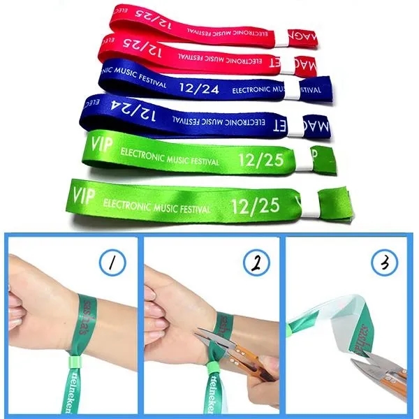 Disposable Ribbon Wristband - Disposable Ribbon Wristband - Image 0 of 1