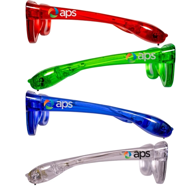 LED Classic Retro Sunglasses with Sound Option - LED Classic Retro Sunglasses with Sound Option - Image 6 of 10