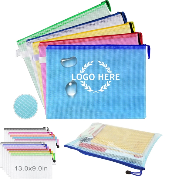 A4 Waterproof Zipper Files Bag - A4 Waterproof Zipper Files Bag - Image 0 of 4