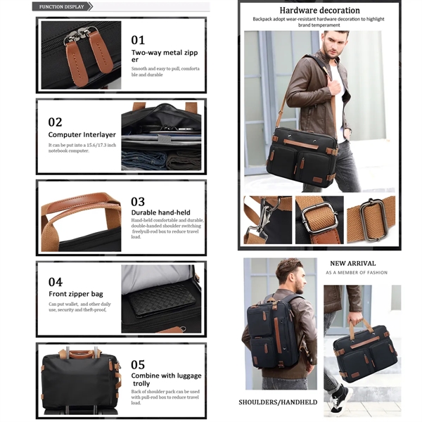 Multifunctional Laptop Bag - Multifunctional Laptop Bag - Image 4 of 4