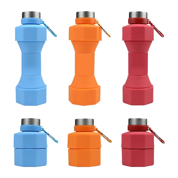 Portable Outdoor Fitness Dumbbell Folding Water Bottle - Portable Outdoor Fitness Dumbbell Folding Water Bottle - Image 1 of 2