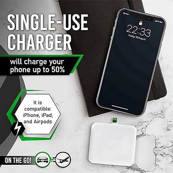 ONE-TIME USE DISPOSABLE EMERGENCY PHONE CHARGER - ONE-TIME USE DISPOSABLE EMERGENCY PHONE CHARGER - Image 2 of 4