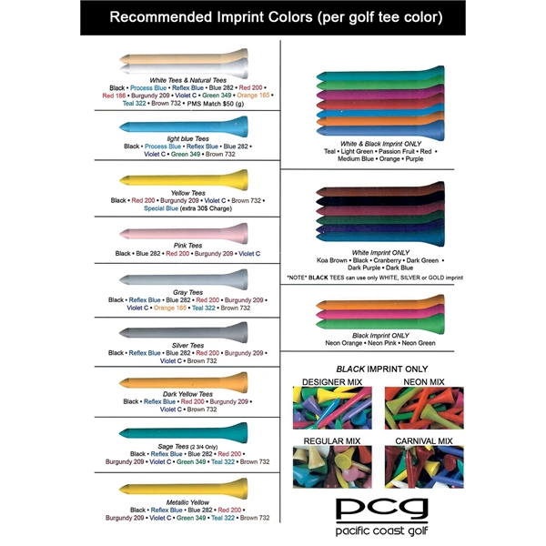 Combo Pack with Ball Marker/Divot Tool & 6 Long 2.75" Tees - Combo Pack with Ball Marker/Divot Tool & 6 Long 2.75" Tees - Image 4 of 4