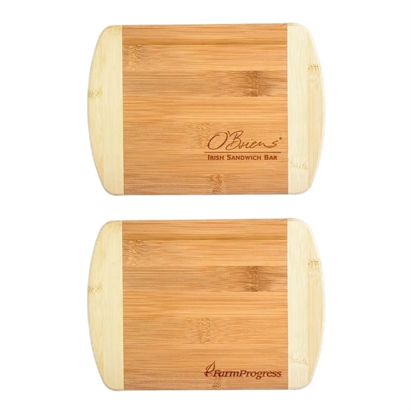 Custom 8" 2-Tone Bar Board 8" x 5-3/4" Cutting Board