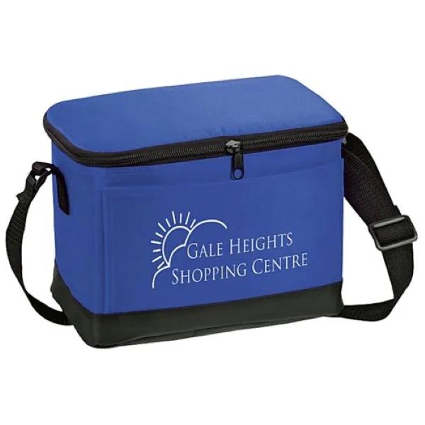 Compact Insulated Zipper Cooler Bag w/ Front Pocket 9"x7"x7" - Compact Insulated Zipper Cooler Bag w/ Front Pocket 9"x7"x7" - Image 1 of 1