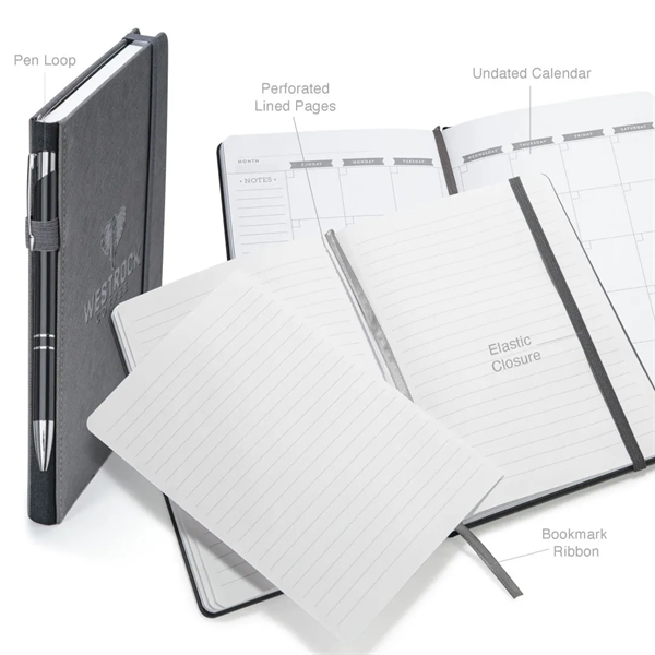 Eccolo® Memphis Journal w/Elastic Pen Loop - (M)