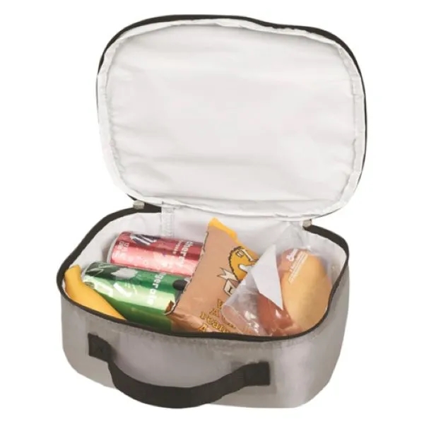 Insulated Lunch Zipper Cooler Bag w/ Front Pocket 11"x8"x3.5 - Insulated Lunch Zipper Cooler Bag w/ Front Pocket 11"x8"x3.5 - Image 2 of 2