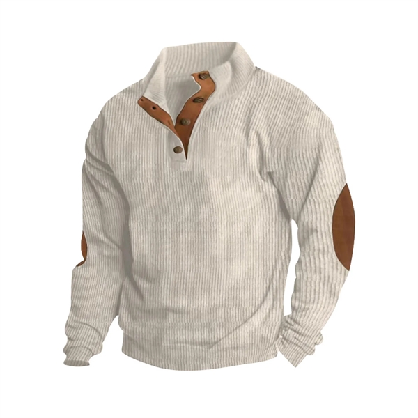 Men's Fashion Vintage Corduroy Sweatshirts Tops - Men's Fashion Vintage Corduroy Sweatshirts Tops - Image 12 of 15