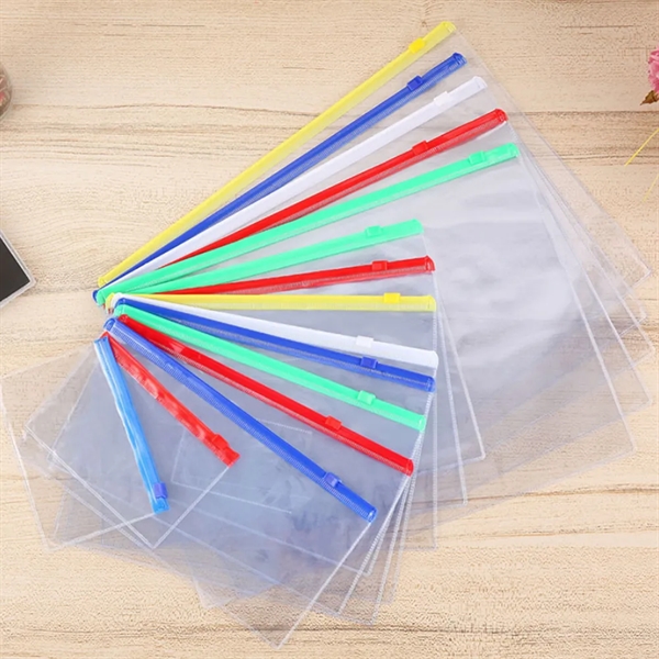 4.7 " x 9.3 " Clear Zipped PVC Pouch - 4.7 " x 9.3 " Clear Zipped PVC Pouch - Image 1 of 2