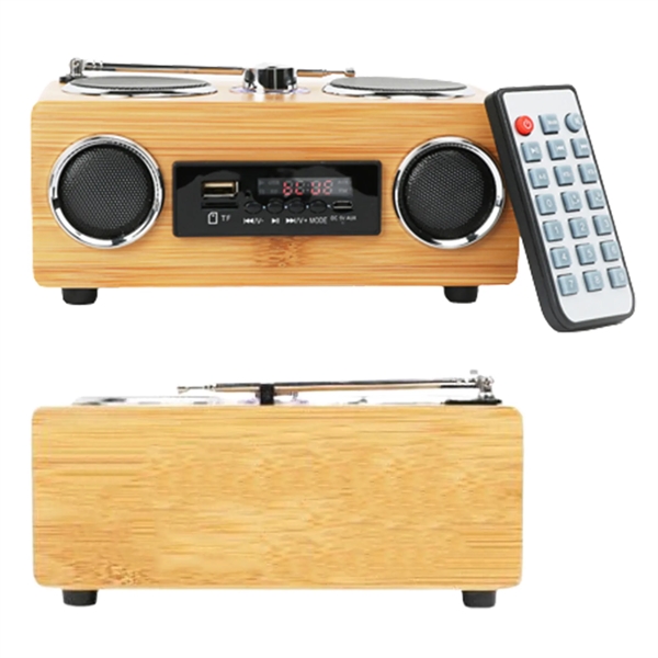 Bamboo Multifunction Wireless Speaker - Bamboo Multifunction Wireless Speaker - Image 1 of 1