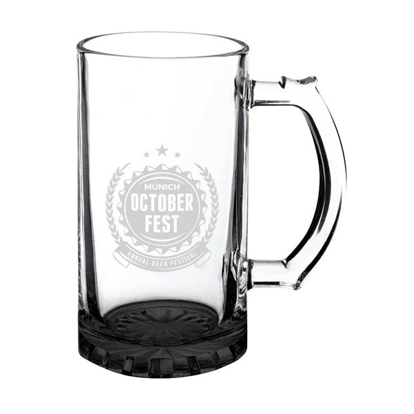 Custom Stout 16 oz. Glass Pint Beer Steins with Color Bottom