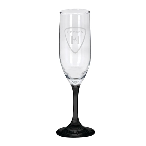 Toast 6.25 oz Premiere Champagne Flute with Color Bottom