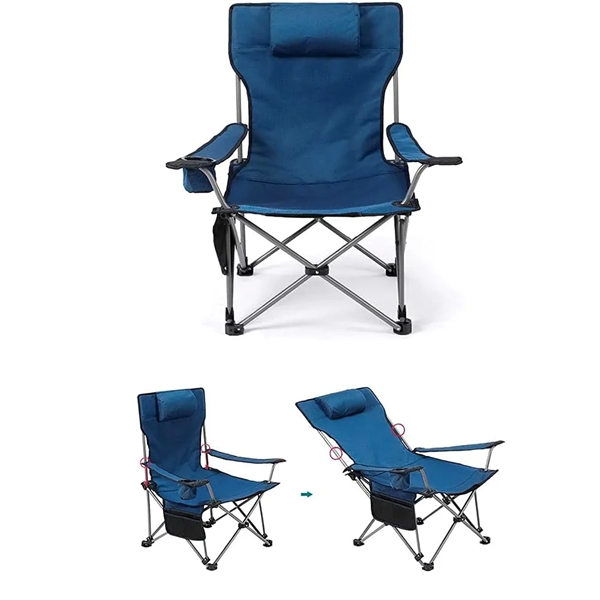 Folding Outdoor Camping Chair with carry Bag and Cup Holder - Folding Outdoor Camping Chair with carry Bag and Cup Holder - Image 2 of 5