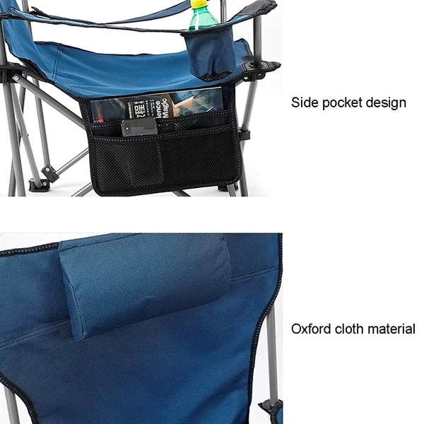 Folding Outdoor Camping Chair with carry Bag and Cup Holder - Folding Outdoor Camping Chair with carry Bag and Cup Holder - Image 4 of 5