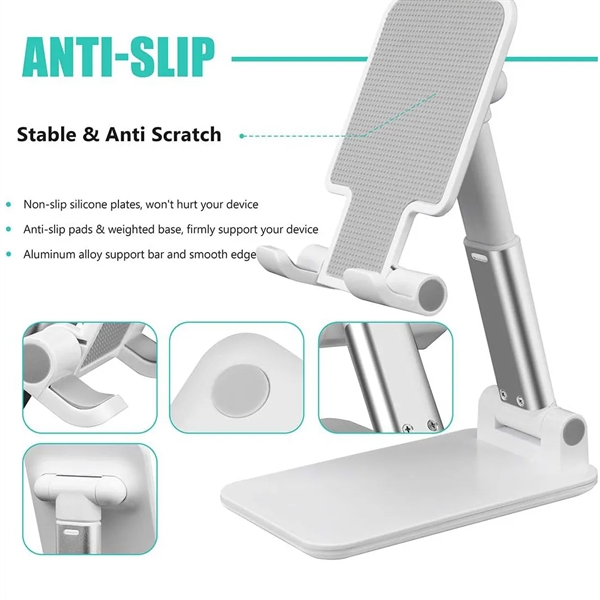 Fully Foldable Multi-angle Adjustable Phone/Tablet Stand - Fully Foldable Multi-angle Adjustable Phone/Tablet Stand - Image 3 of 5