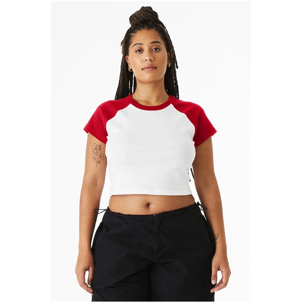 Bella + Canvas Ladies' Micro Ribbed Raglan Baby T-Shirt - Bella + Canvas Ladies' Micro Ribbed Raglan Baby T-Shirt - Image 3 of 58