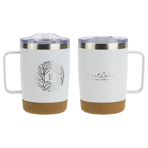 12 Oz Stainless Steel Mug with Cork Base - 12 Oz Stainless Steel Mug with Cork Base - Image 4 of 4