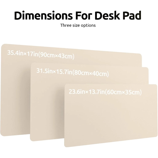 Leather Desk Pad Protector - Leather Desk Pad Protector - Image 3 of 4