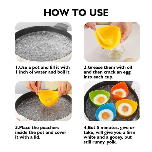 Silicone Egg Poacher Cup for Microwave - Silicone Egg Poacher Cup for Microwave - Image 4 of 4