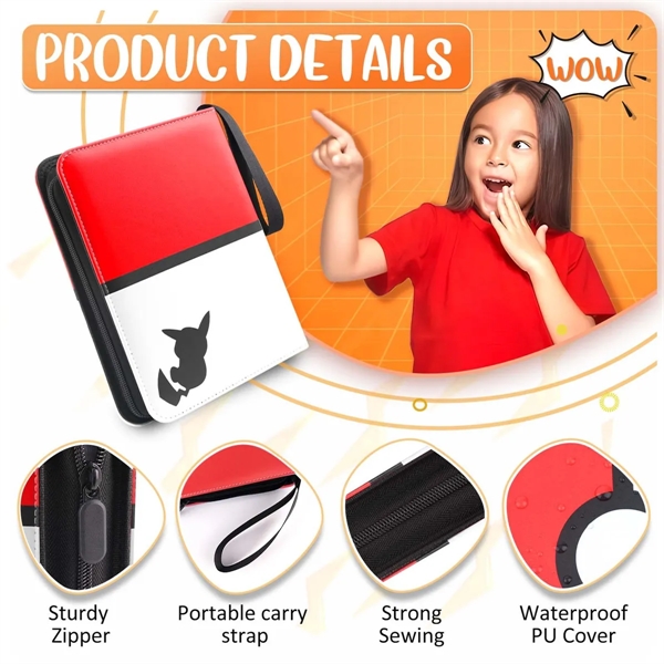 Card Binder Fits 400 With 50 Removable Sleeves - Card Binder Fits 400 With 50 Removable Sleeves - Image 2 of 6