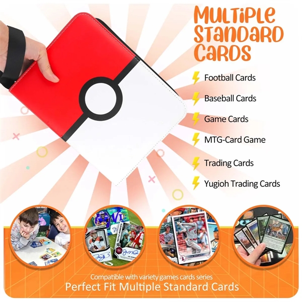 Card Binder Fits 400 With 50 Removable Sleeves - Card Binder Fits 400 With 50 Removable Sleeves - Image 5 of 6