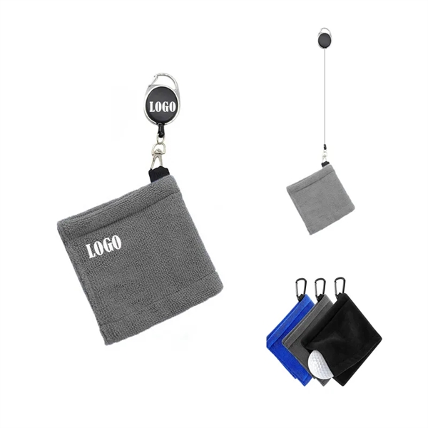 Retractable Golf Ball Towel - Retractable Golf Ball Towel - Image 0 of 2