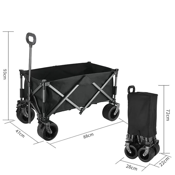 In Stock Garden Camping Pull Folding Trailer Carts - In Stock Garden Camping Pull Folding Trailer Carts - Image 3 of 5