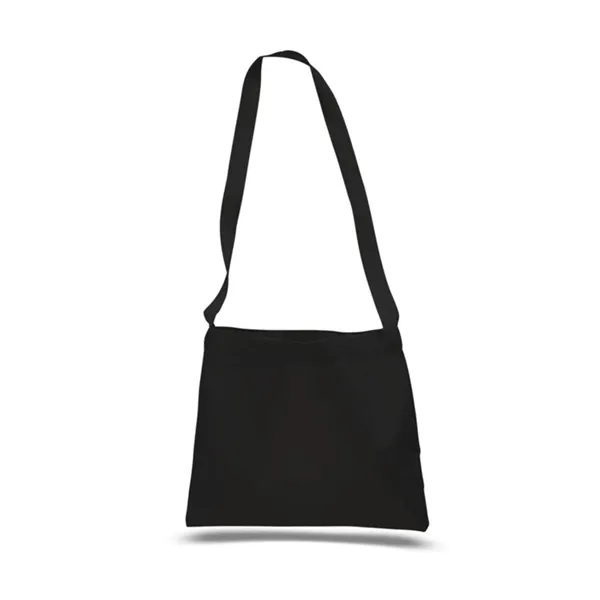 12 Oz. Small Cotton Canvas Messenger Bag With Long Straps - 12 Oz. Small Cotton Canvas Messenger Bag With Long Straps - Image 3 of 7