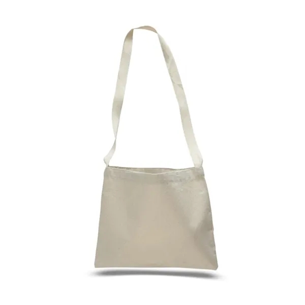 12 Oz. Small Cotton Canvas Messenger Bag With Long Straps - 12 Oz. Small Cotton Canvas Messenger Bag With Long Straps - Image 4 of 7