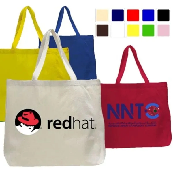12 oz. Extra Large Grocery Cotton Tote Bag 20"x15"x5" - 12 oz. Extra Large Grocery Cotton Tote Bag 20"x15"x5" - Image 4 of 26