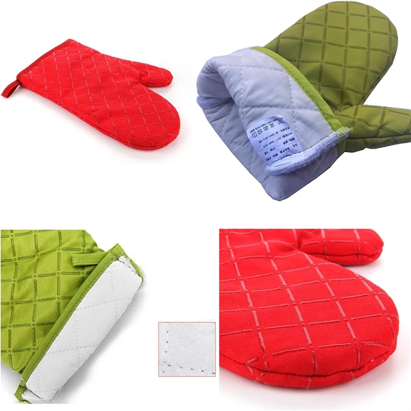 Non-Slip Printed Heat Resistant Waterproof Oven Mitts Glove - Non-Slip Printed Heat Resistant Waterproof Oven Mitts Glove - Image 2 of 3