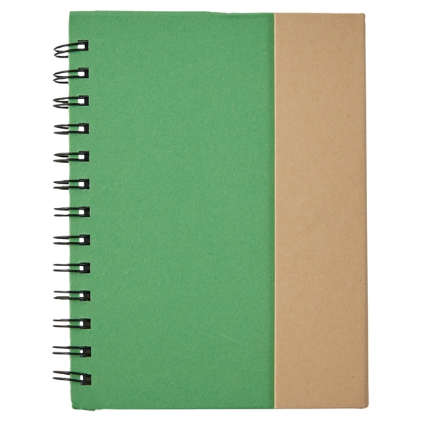 Eco Magnetic Notebook with Sticky Notes & Pen - Eco Magnetic Notebook with Sticky Notes & Pen - Image 10 of 11