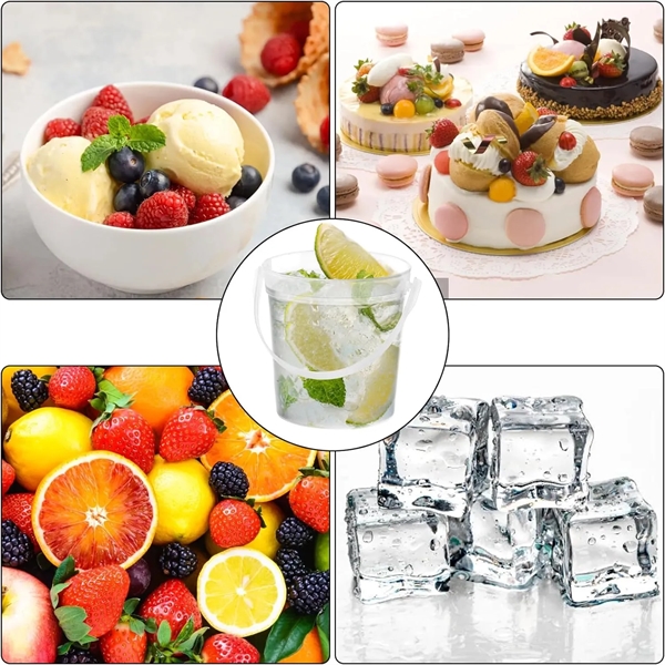 32OZ Cocktail Reusable Smoothie Bucket with Lid - 32OZ Cocktail Reusable Smoothie Bucket with Lid - Image 2 of 2