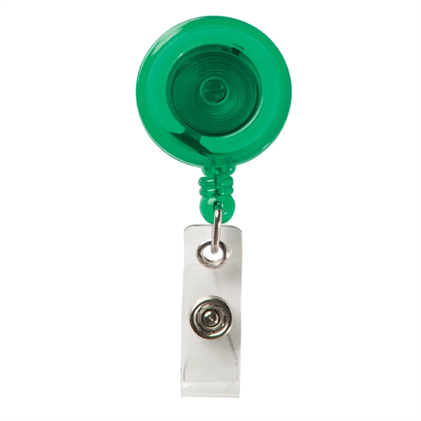 Round Secure-A-Badge Reel with Alligator Clip - Round Secure-A-Badge Reel with Alligator Clip - Image 8 of 10
