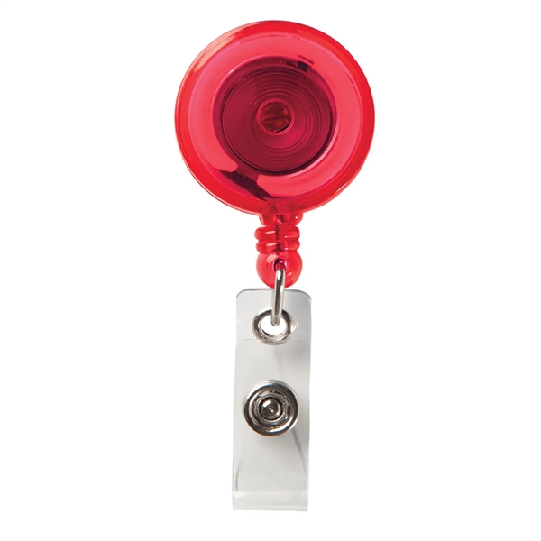 Round Secure-A-Badge Reel with Alligator Clip - Round Secure-A-Badge Reel with Alligator Clip - Image 9 of 10