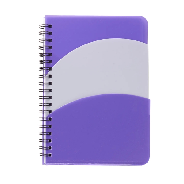 5" x 7" Santiago Double Pocket Spiral Notebook - 5" x 7" Santiago Double Pocket Spiral Notebook - Image 3 of 5