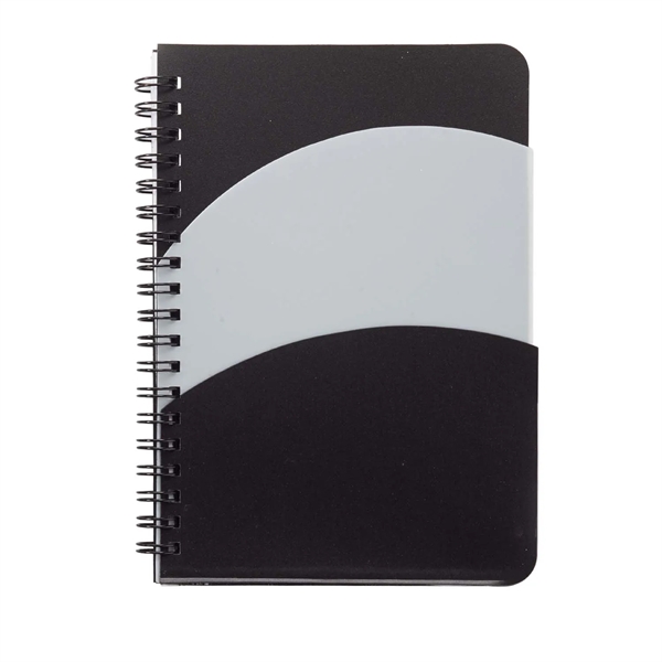 5" x 7" Santiago Double Pocket Spiral Notebook - 5" x 7" Santiago Double Pocket Spiral Notebook - Image 5 of 5