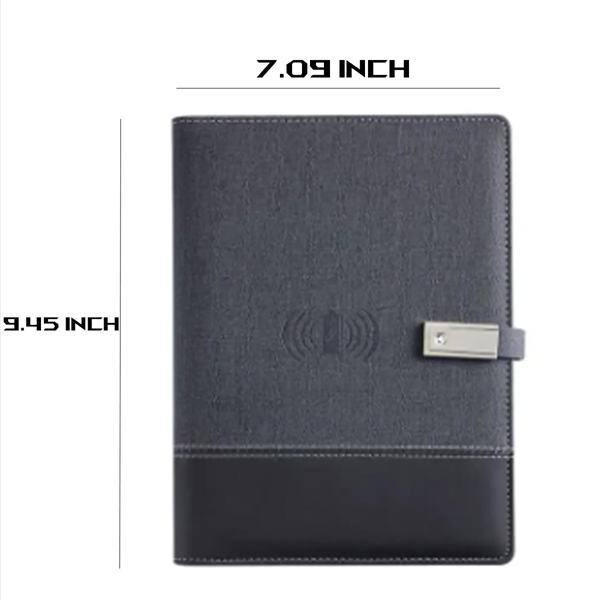 8000mAh Wireless Mobile Power Loose-Leaf Discbound Notebook - 8000mAh Wireless Mobile Power Loose-Leaf Discbound Notebook - Image 1 of 2