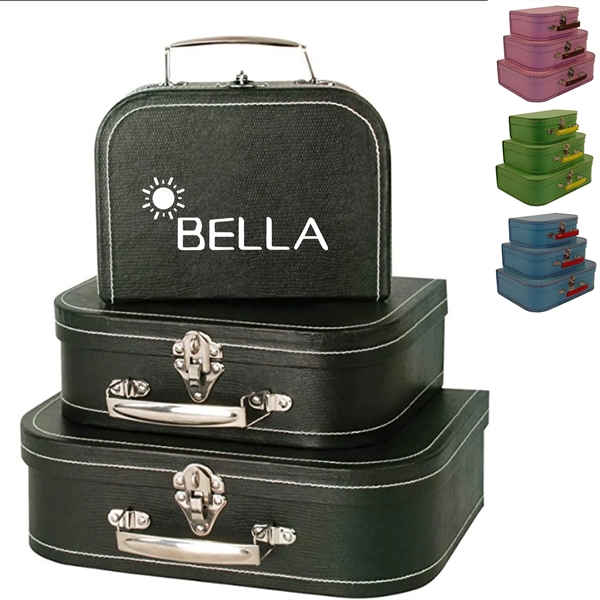 Paperboard Vintage Suitcase Set - Paperboard Vintage Suitcase Set - Image 0 of 5