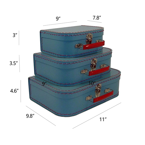 Paperboard Vintage Suitcase Set - Paperboard Vintage Suitcase Set - Image 1 of 5