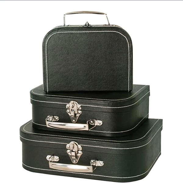 Paperboard Vintage Suitcase Set - Paperboard Vintage Suitcase Set - Image 2 of 5