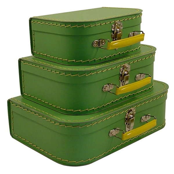 Paperboard Vintage Suitcase Set - Paperboard Vintage Suitcase Set - Image 3 of 5