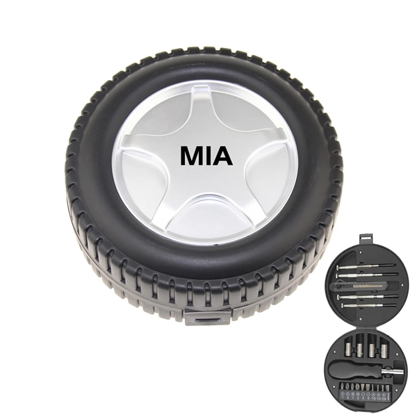 Tyre Shape 24 Piece Tool Set - Tyre Shape 24 Piece Tool Set - Image 0 of 5