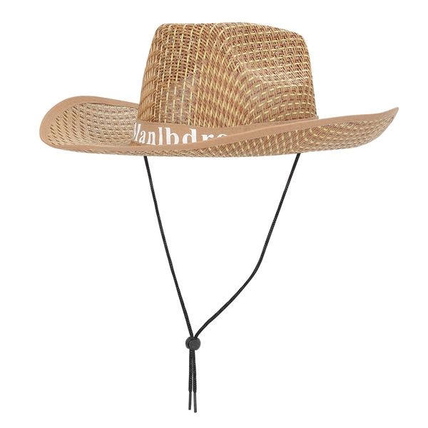 Straw Cowboy Hat With Customizable Band - Straw Cowboy Hat With Customizable Band - Image 3 of 5