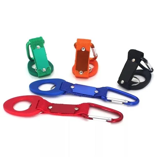 Bottle Holder w/ Key Ring & Carabiner - Bottle Holder w/ Key Ring & Carabiner - Image 1 of 5