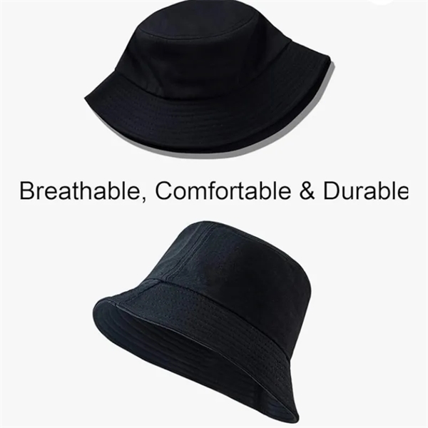 Cotton Bucket Hat Summer Sun Beach Fishing Cap - Cotton Bucket Hat Summer Sun Beach Fishing Cap - Image 1 of 3