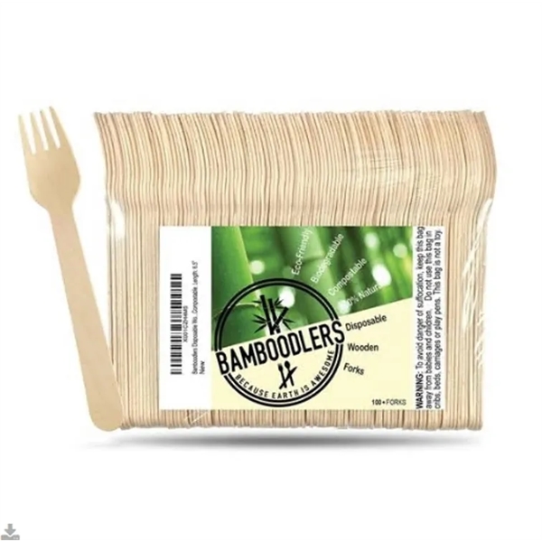 Disposable Wooden Forks - Disposable Wooden Forks - Image 0 of 1