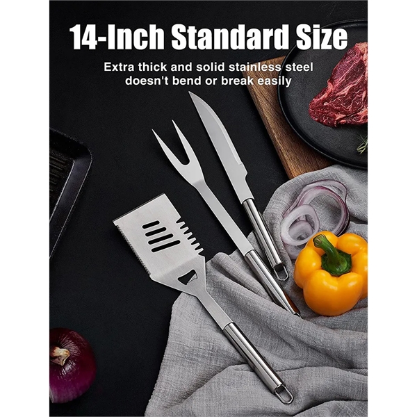 BBQ Tools Set with Apron - BBQ Tools Set with Apron - Image 1 of 3